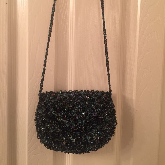 Fancy vintage beaded clutch - Picture 2 of 5
